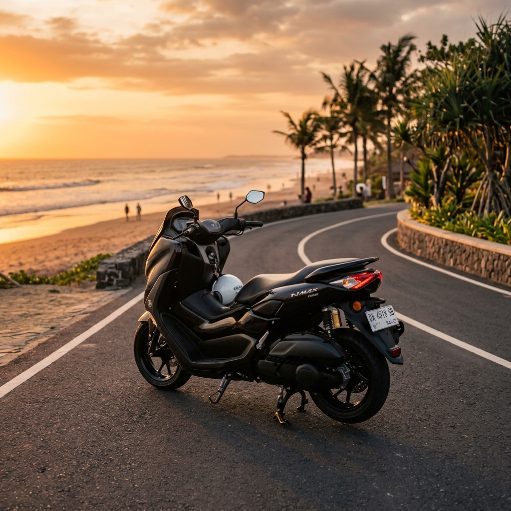 Scenic Scooter Travel Background